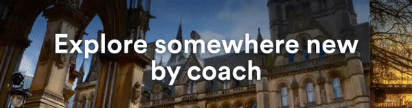 Explore somewhere new by coach